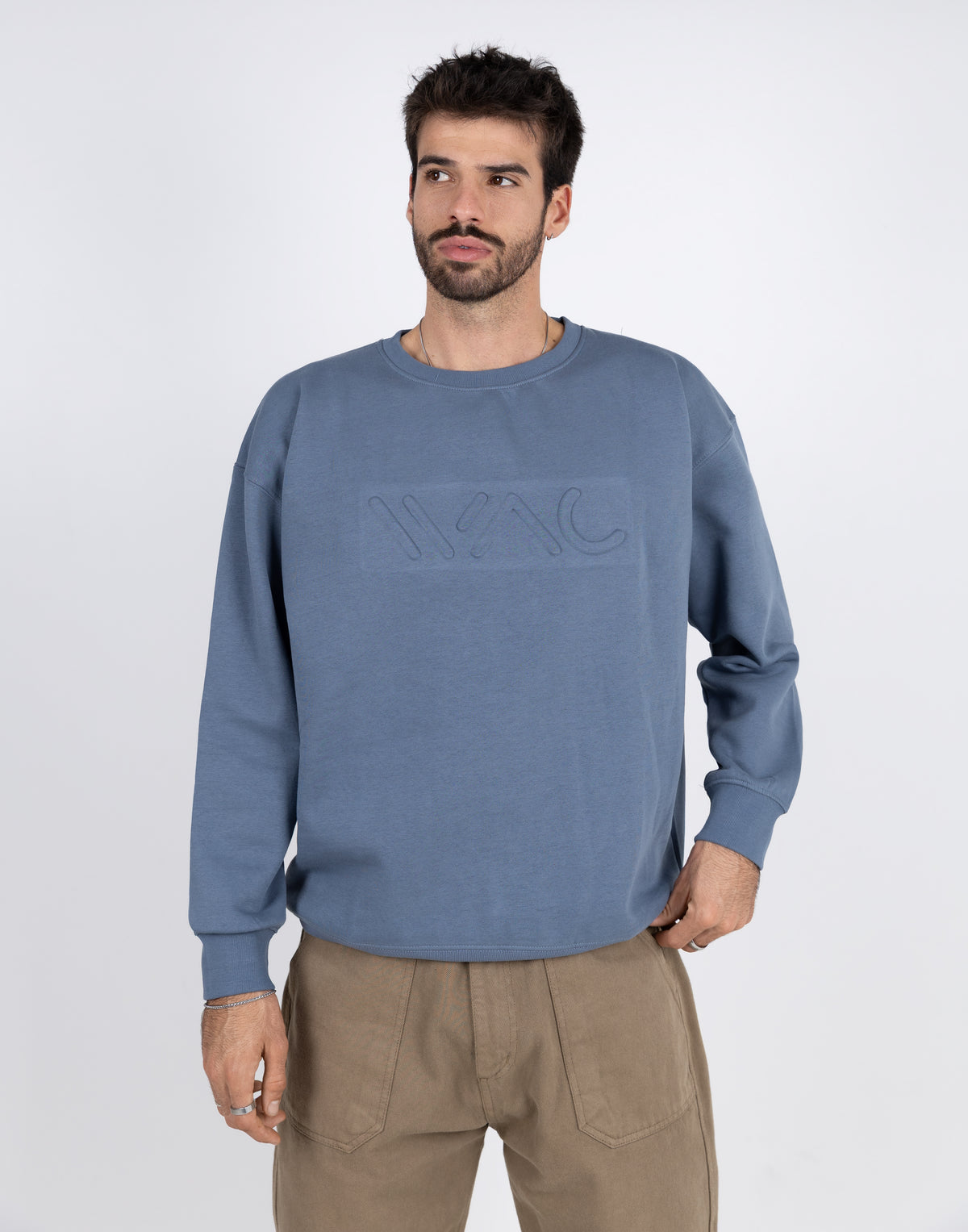 Embossed sweatshirt