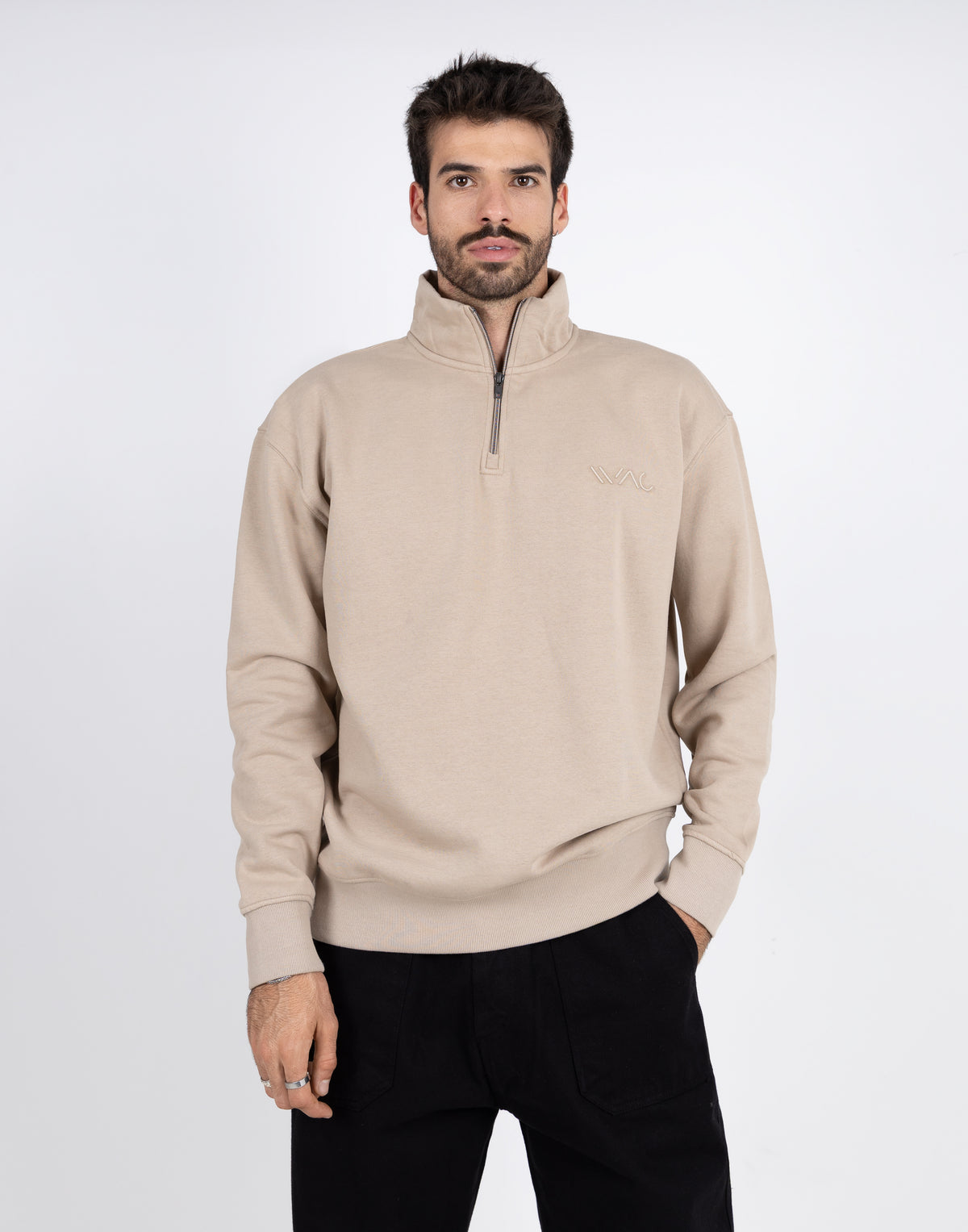 Half-zip sweatshirt