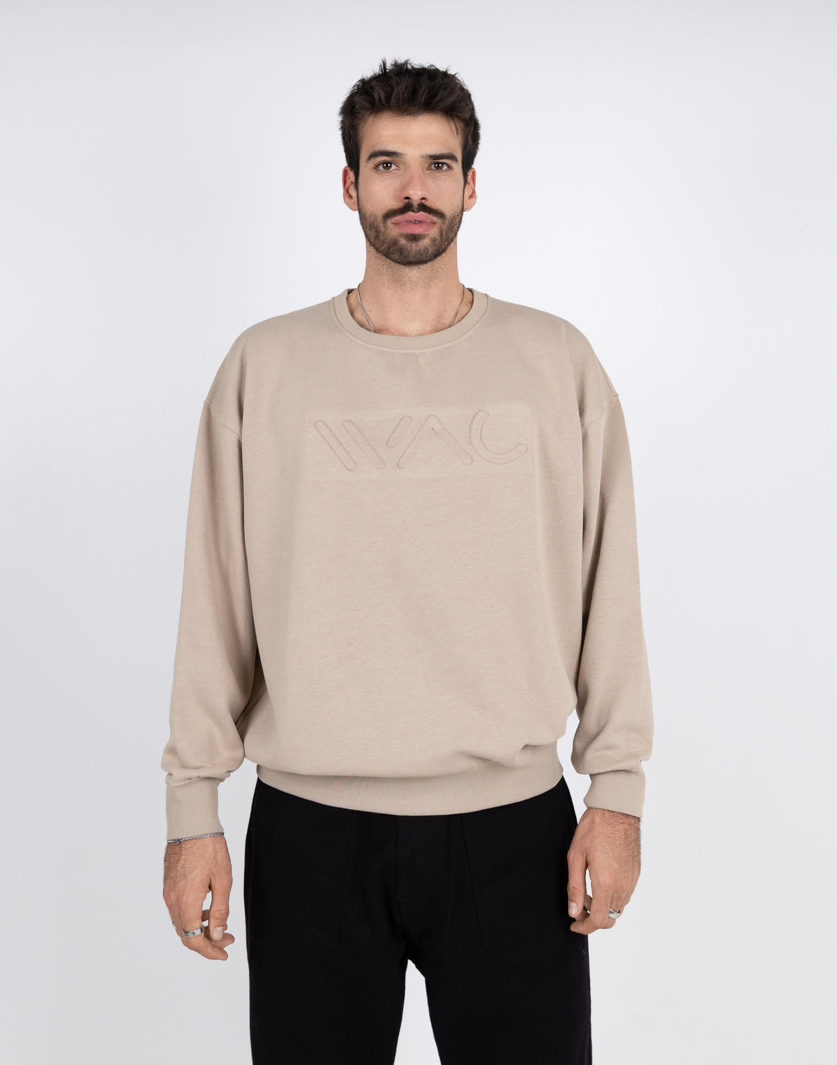 Embossed sweatshirt