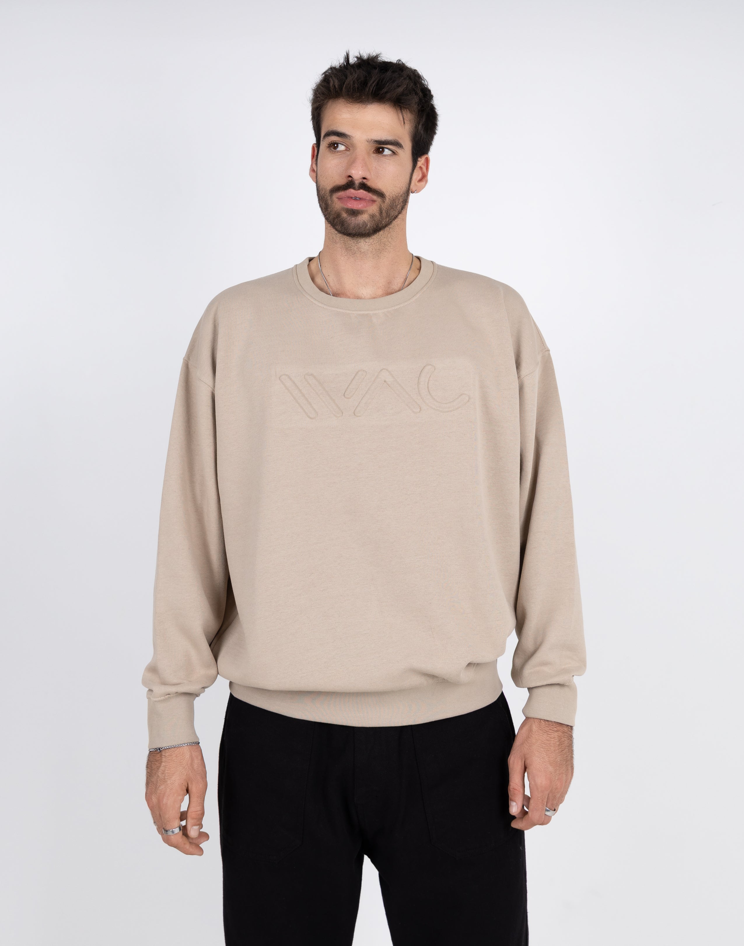 Embossed sweatshirt