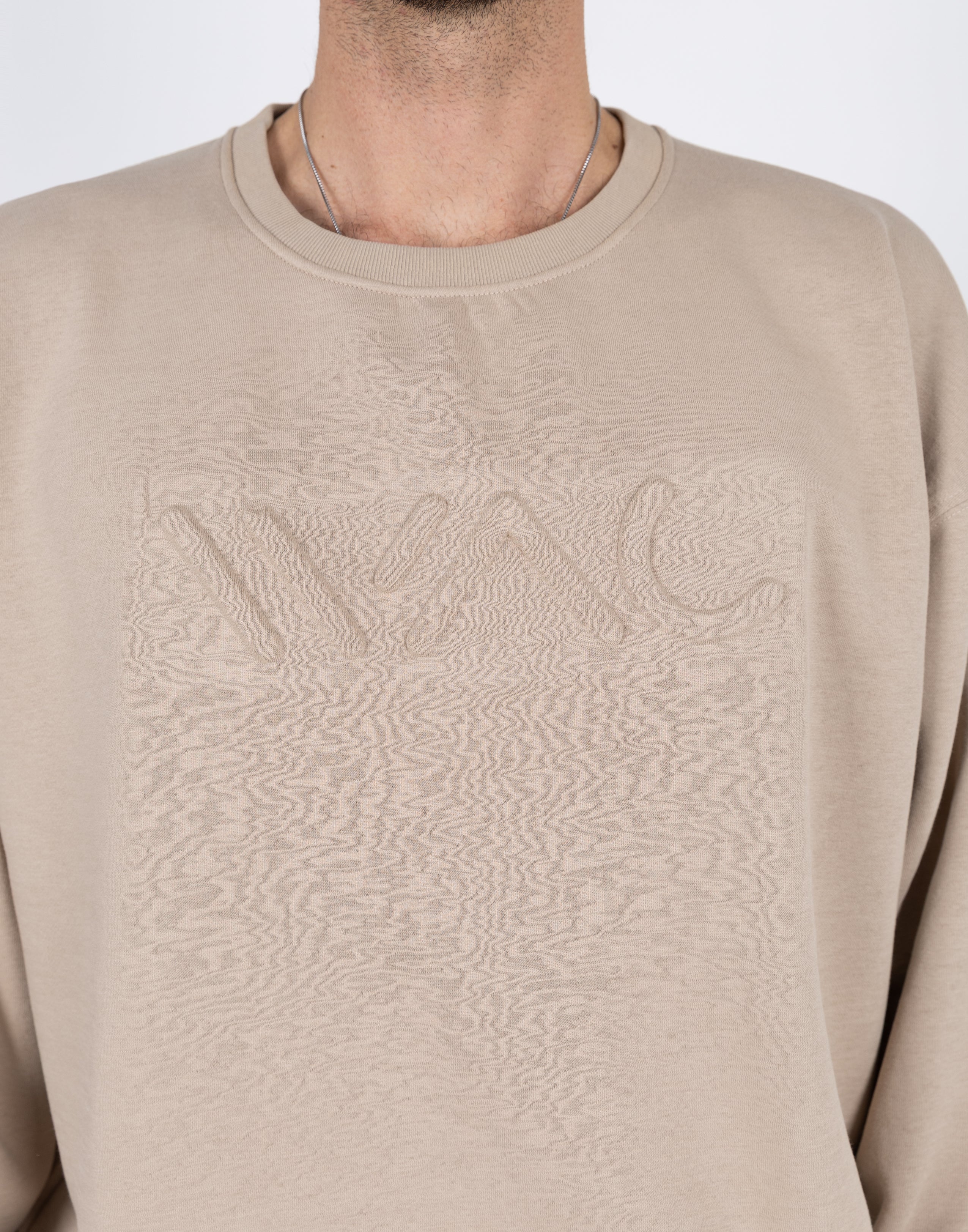 Embossed sweatshirt