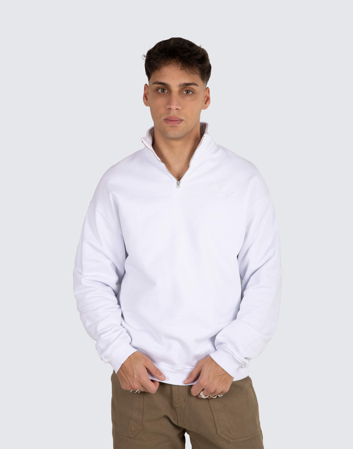 Sweat with half zip