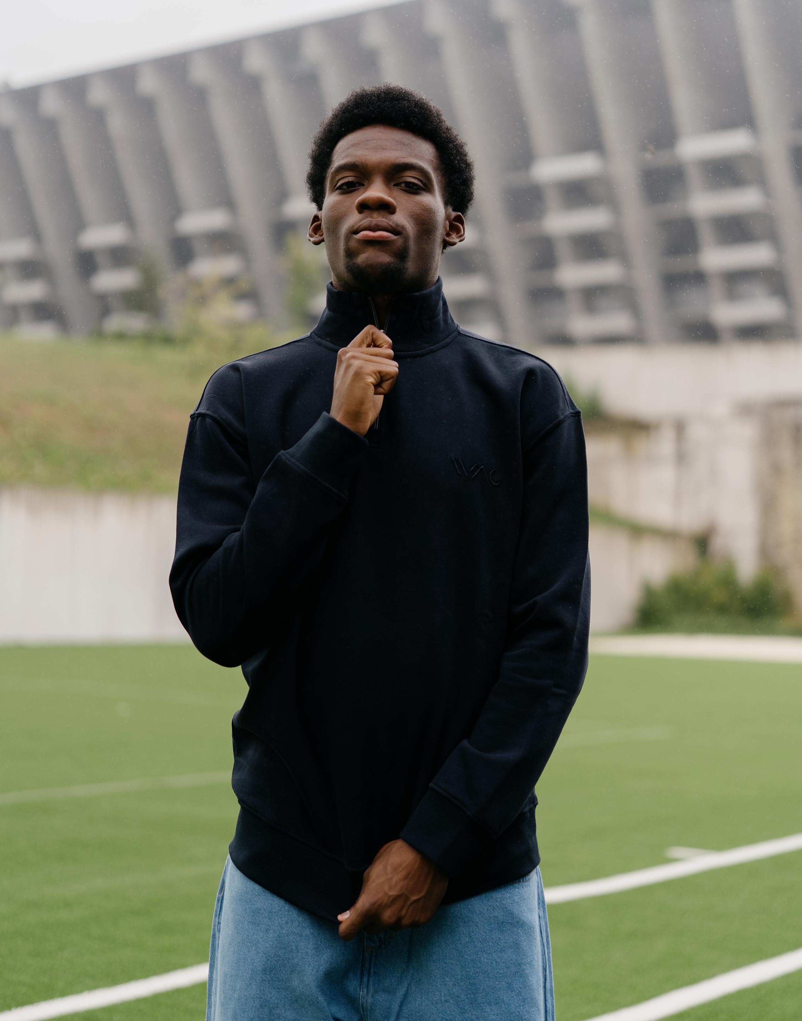Half-zip sweatshirt