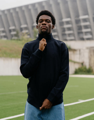 Half-zip sweatshirt