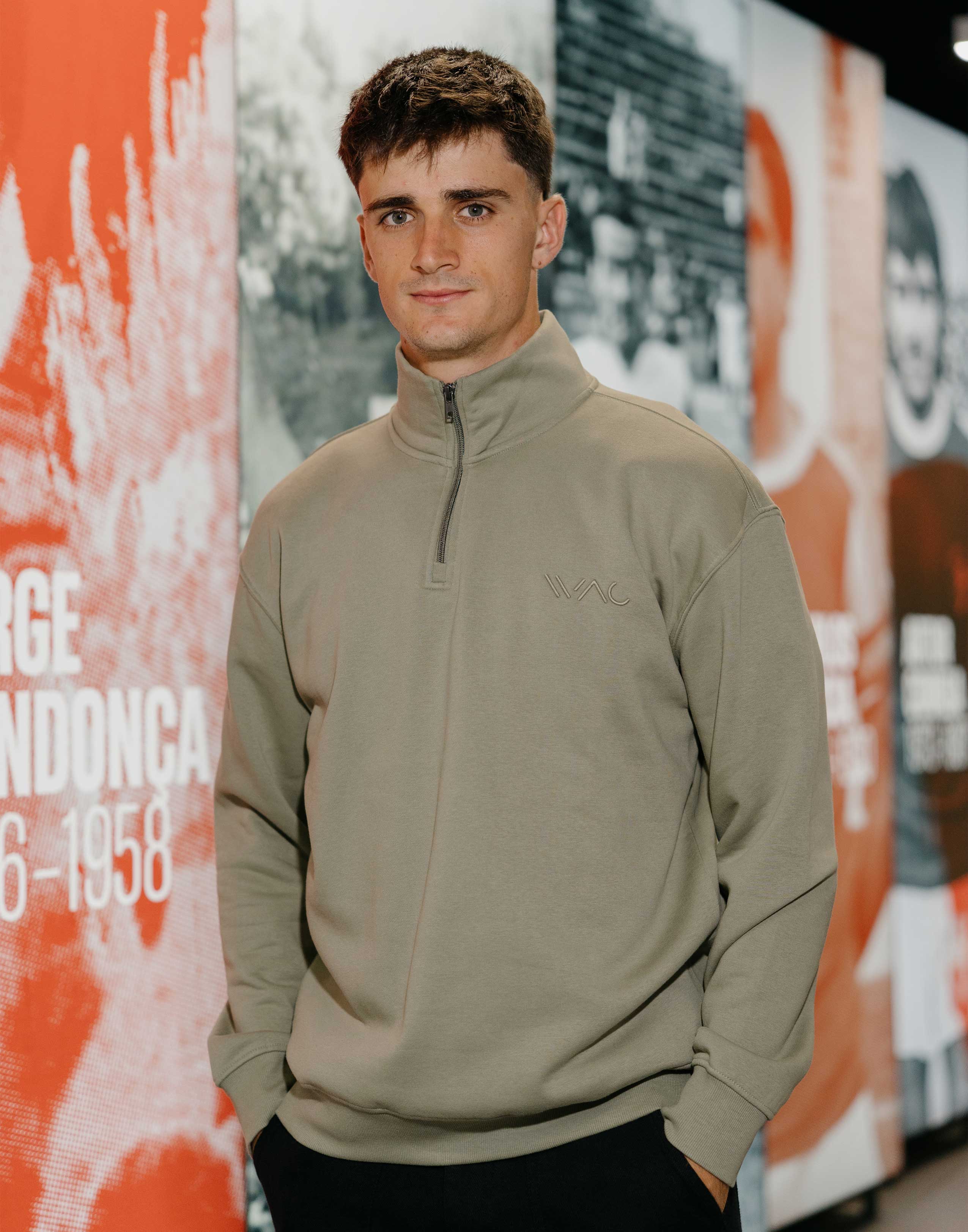 Half-zip sweatshirt