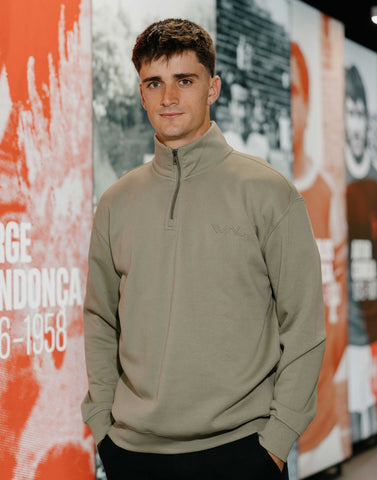 Half-zip sweatshirt