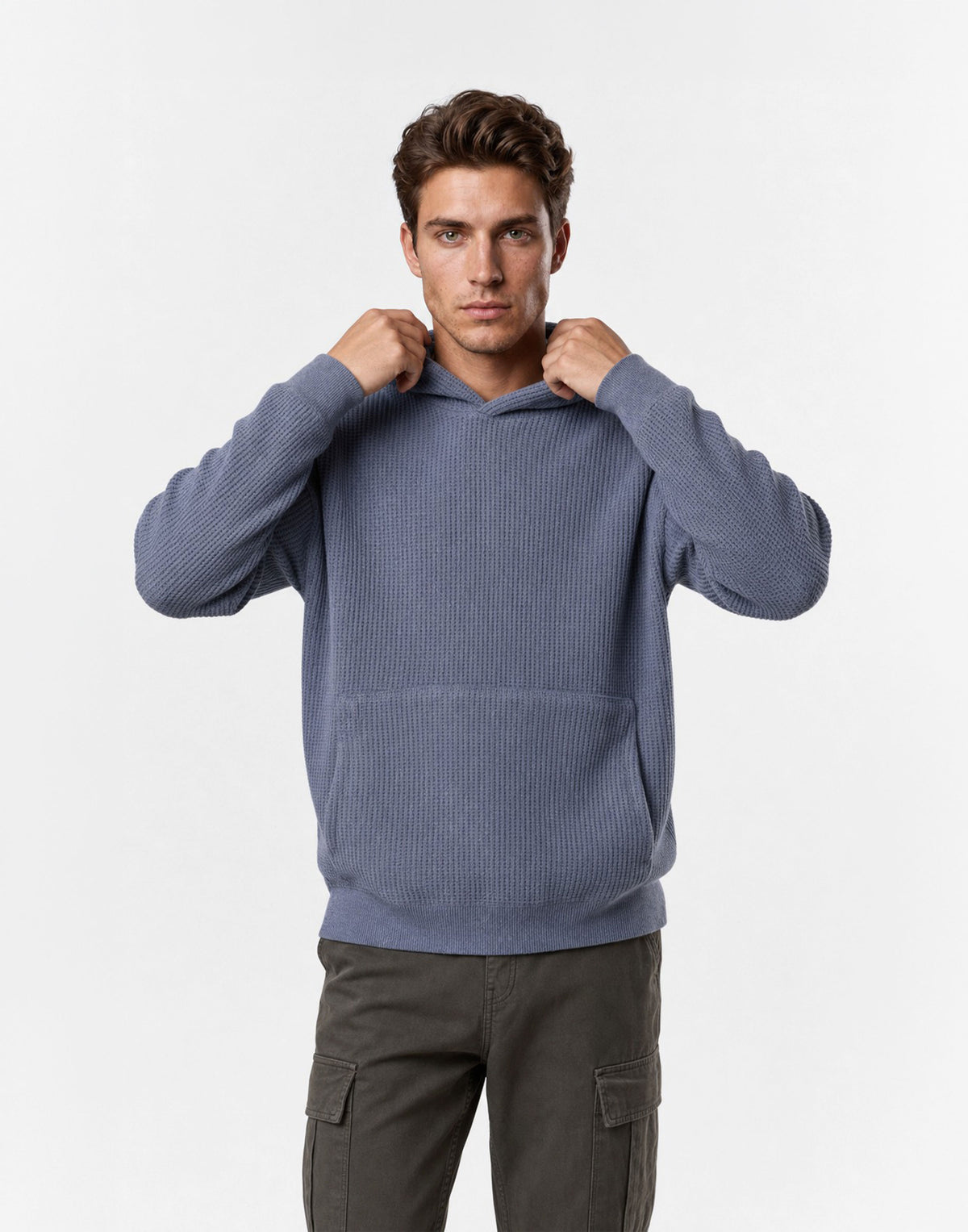 Textured Grey Hoodie