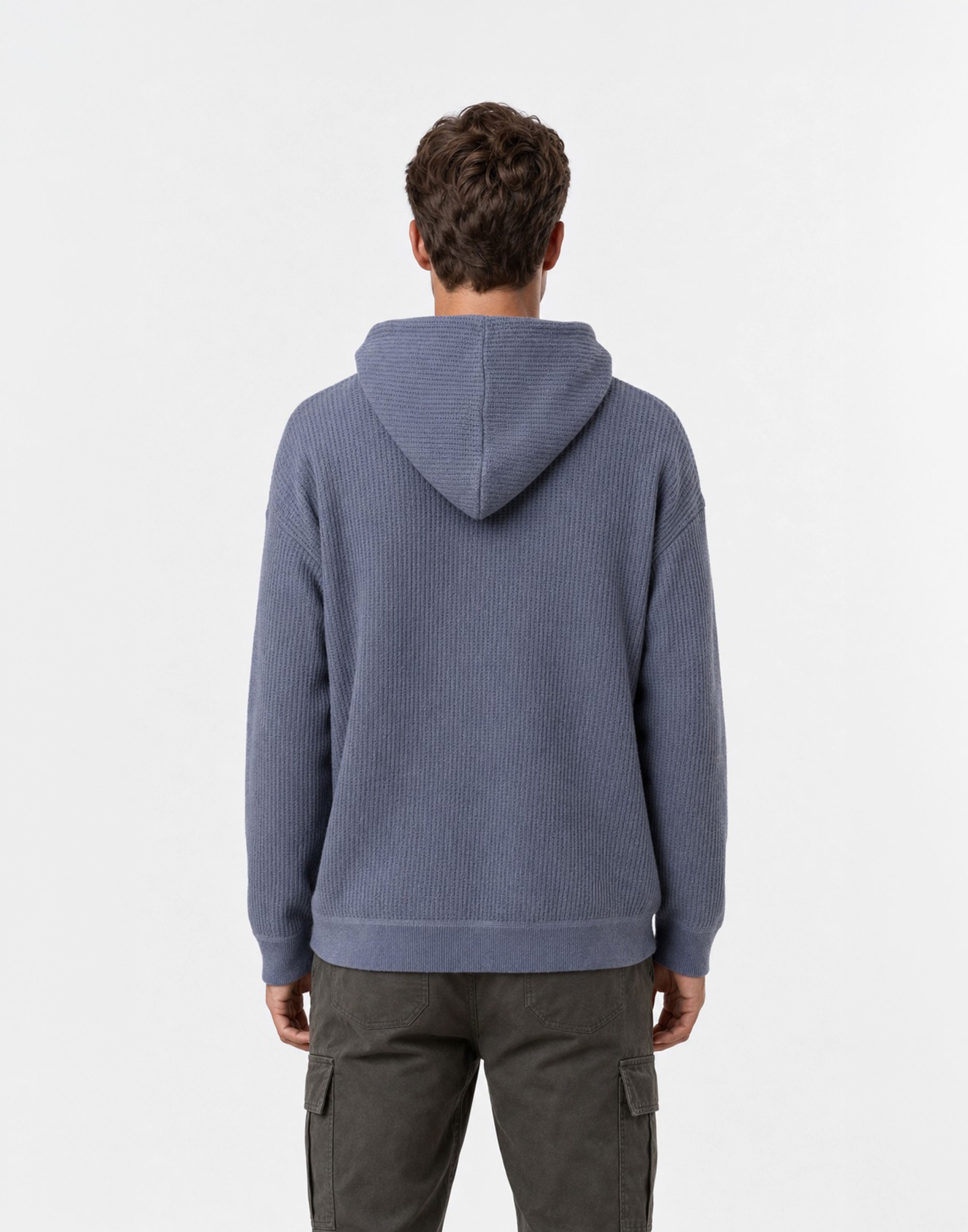 Textured Grey Hoodie