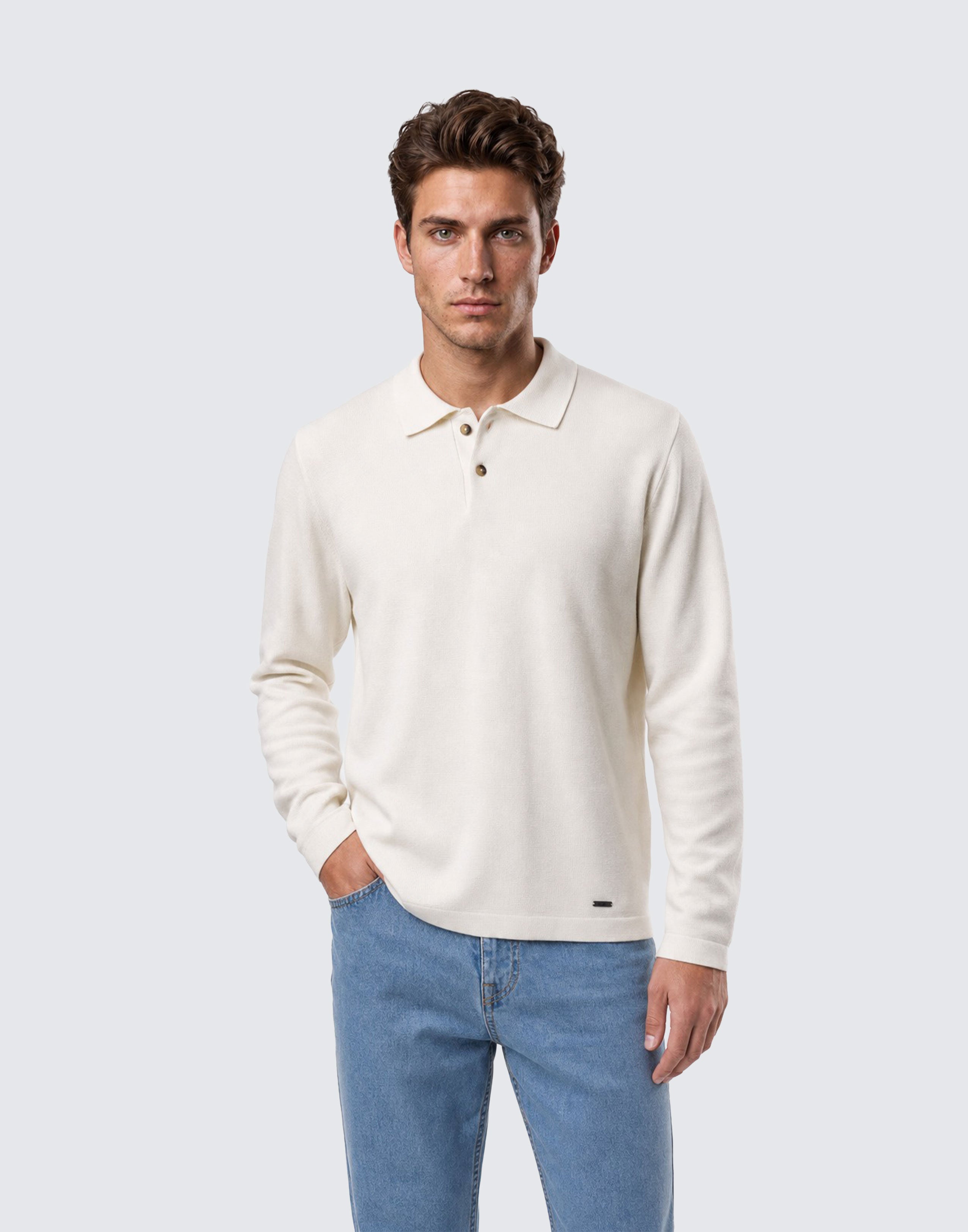 White Soft Polo
